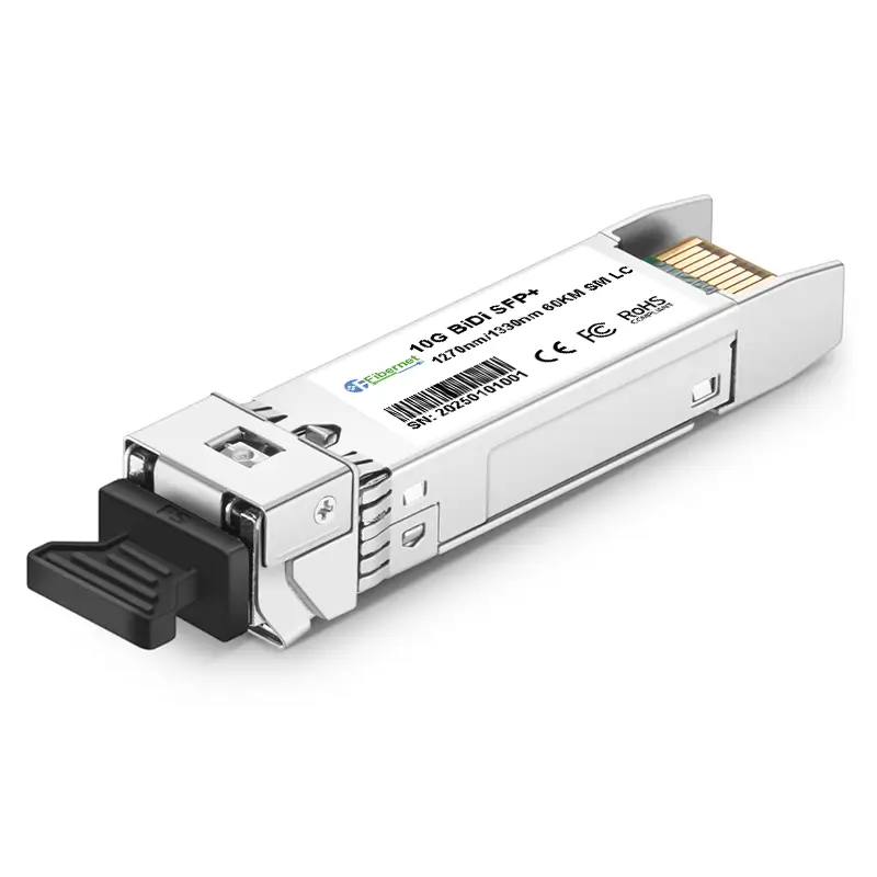 10G BiDi SFP+ 1270nm/1330nm 60KM LC Optical Transceiver