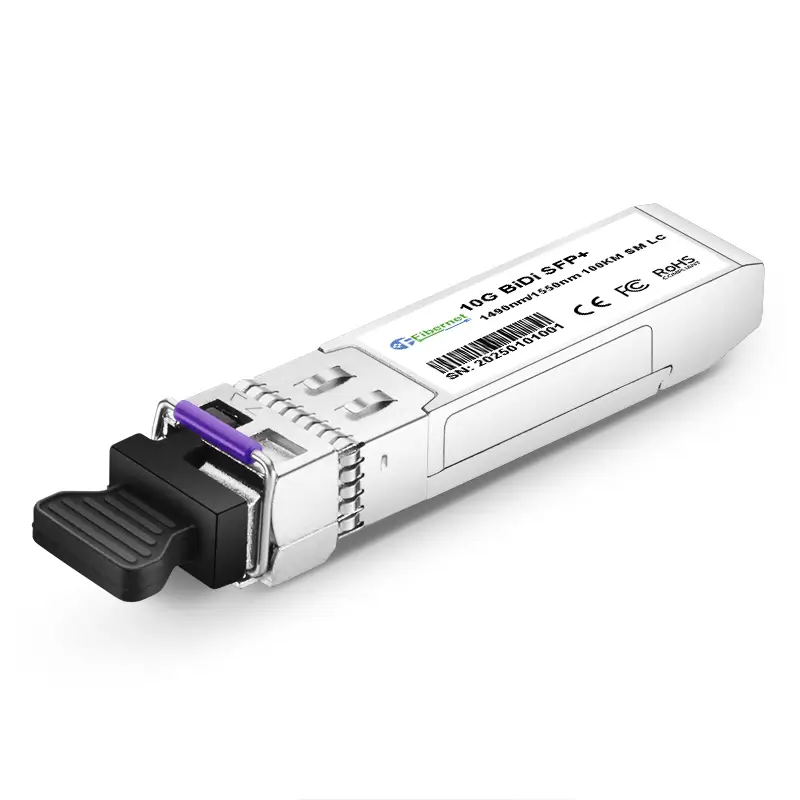 10G BiDi SFP+ 1490nm/1550nm 100KM LC Optical Transceiver