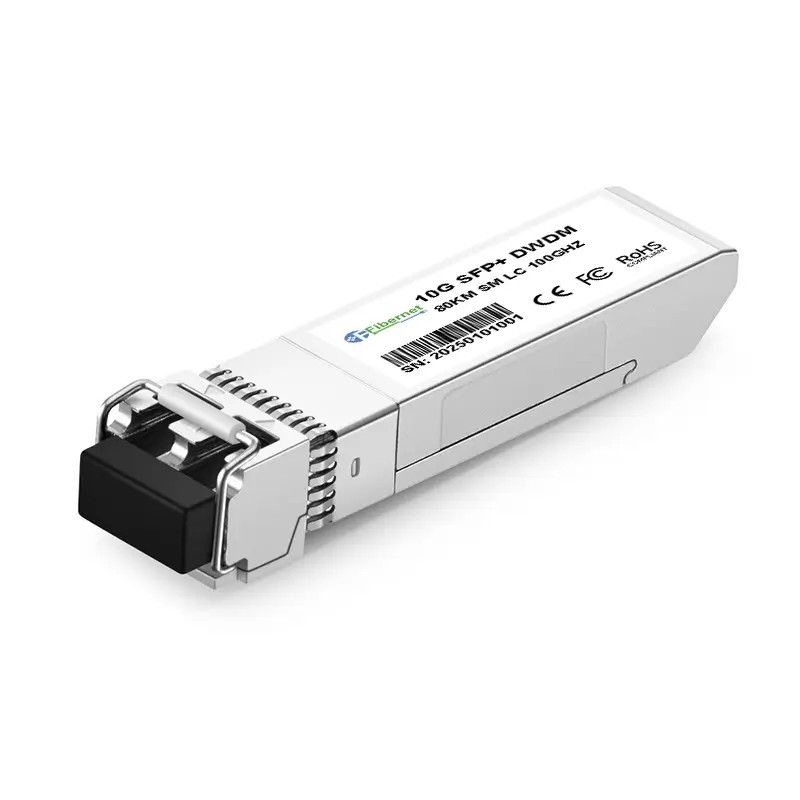 10G SFP+ DWDM 80KM LC Optical Transceiver 100GHZ